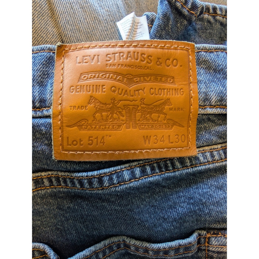 Mens Straight Leg 514 Levis size 34x30 - Picture 3 of 4